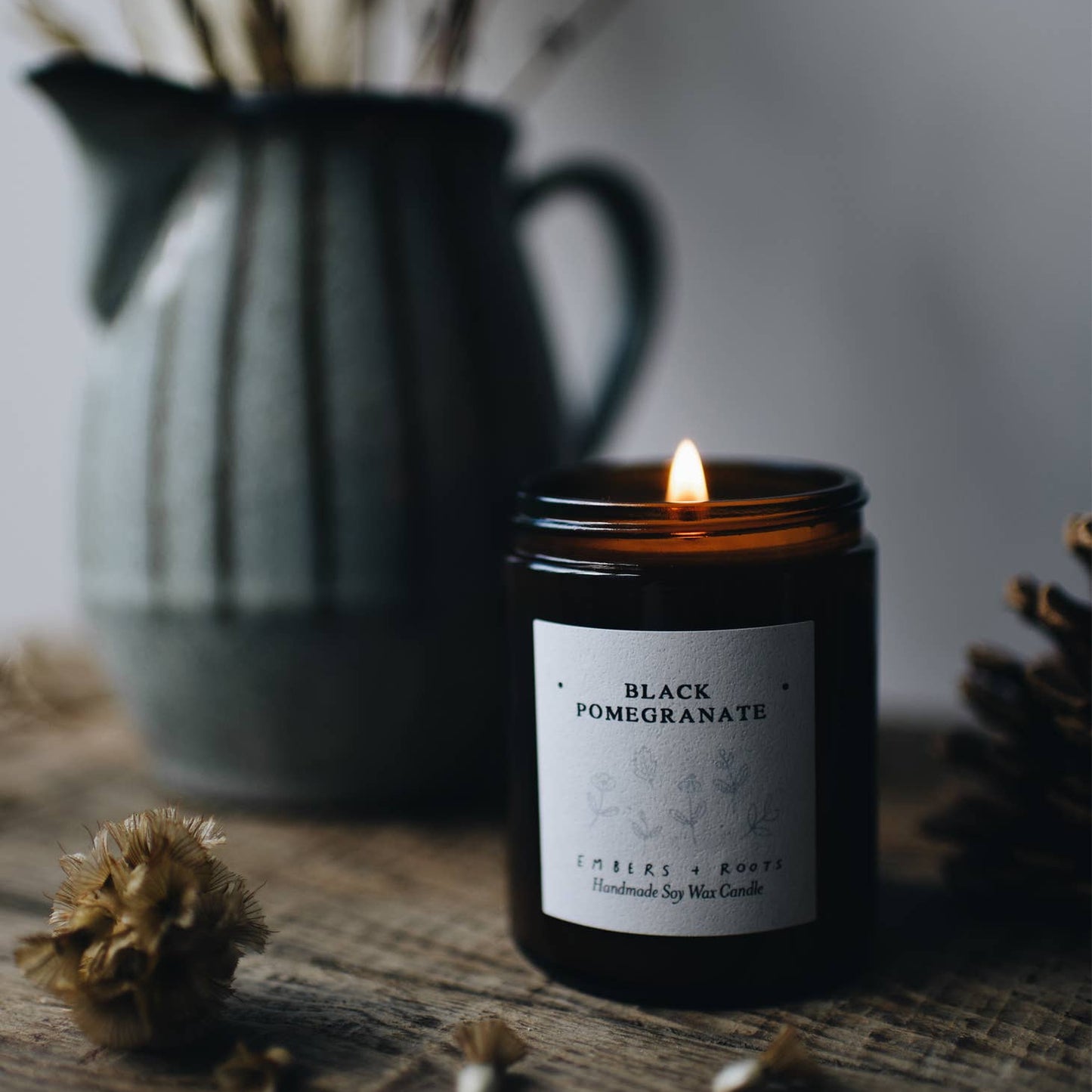 Black Pomegranate Soy Candle