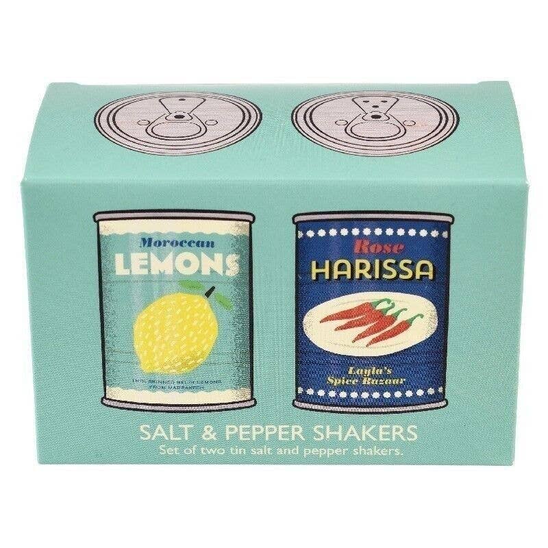 Tin Salt And Pepper Shakers | Lemons And Harissa