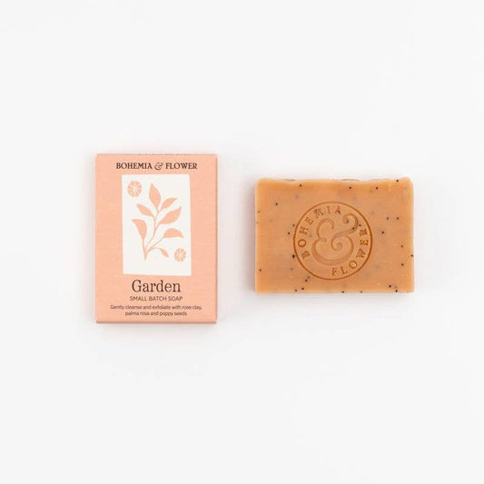 Garden Bar Soap - Pink Clay, Rose & Poppy Seed