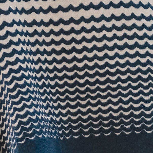 Recycled Cotton Blanket - Navy Swell