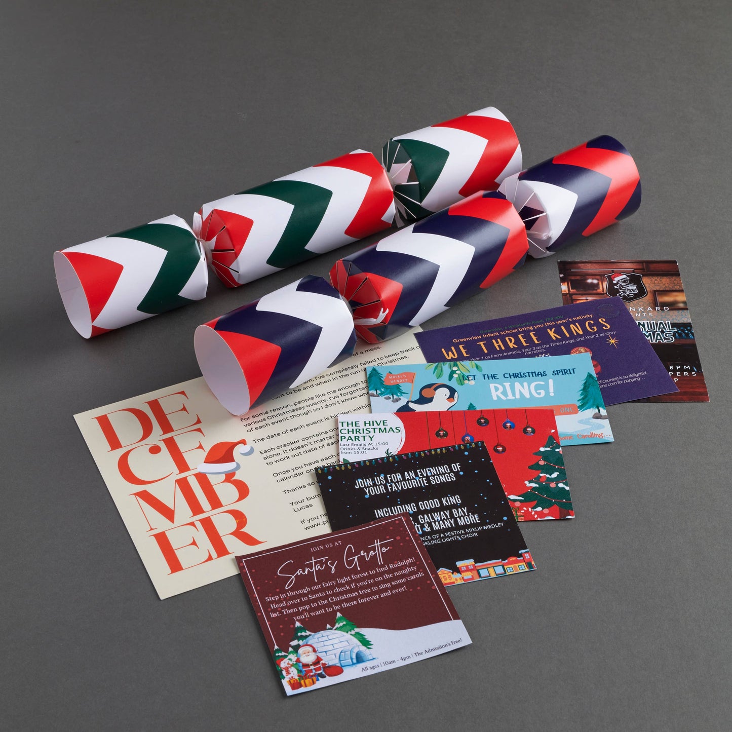 6 Christmas Crackers - Escape Room Crackers
