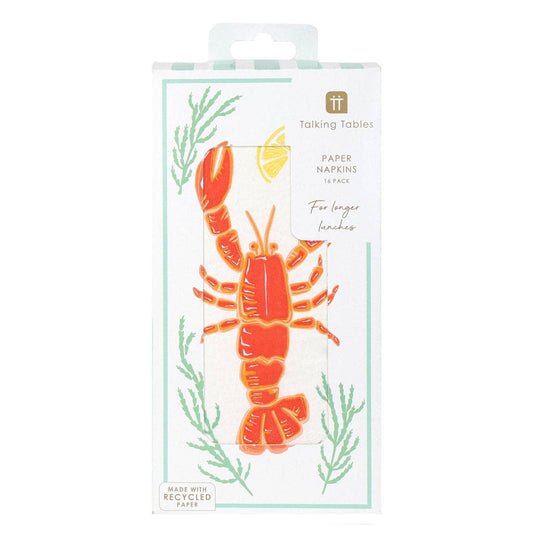 Lobster Paper Napkins | 16 Pack