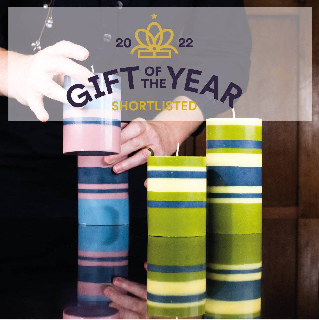 Rose Pink Pillar Candle | British Colour Standard