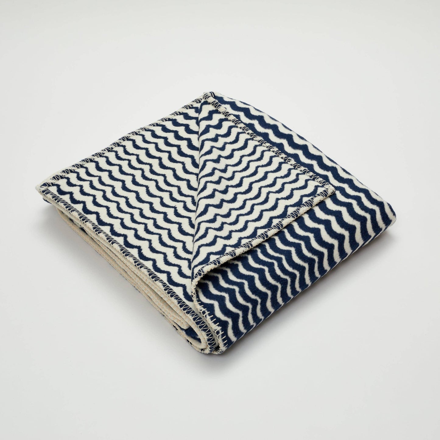 Recycled Cotton Blanket - Navy Swell