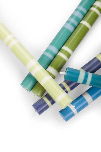 Mixed Cools Eco Dinner Candles, 6 Pack | British Colour Standard