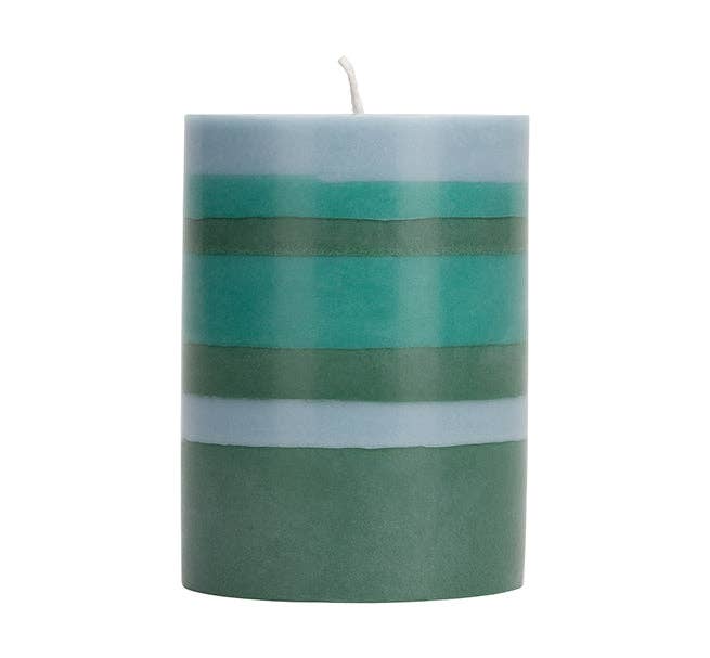 Bokhara, Beryl & Moonstone Pillar Candle | British Colour Standard