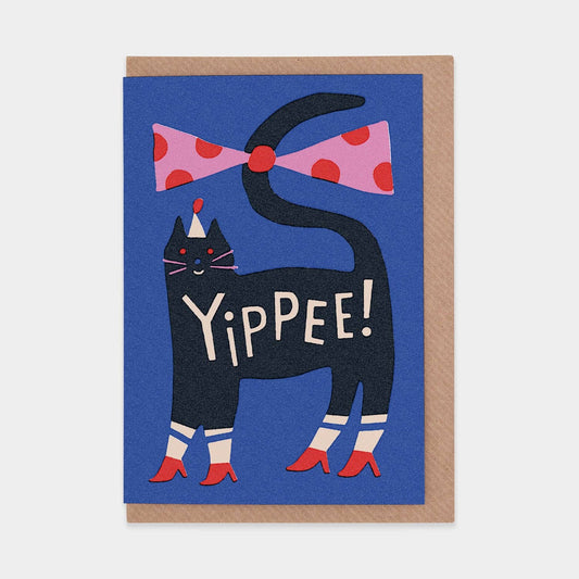 Party Cat Greetings Card