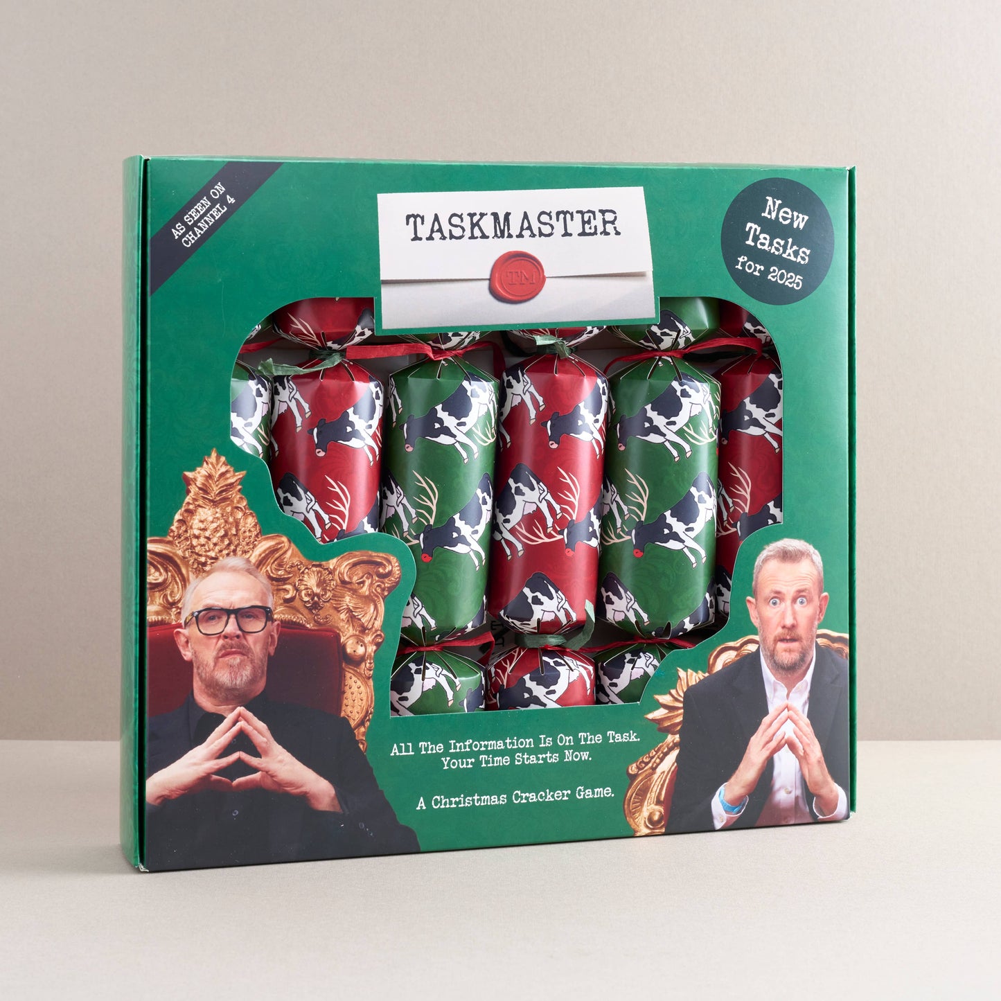 Official Taskmaster 2025 Christmas Crackers | Set of 6