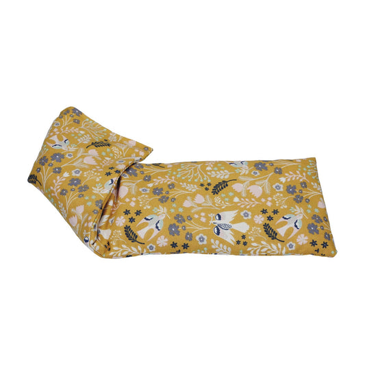 Garden Fern, Ochre Cotton Wheat Bag | Lavender