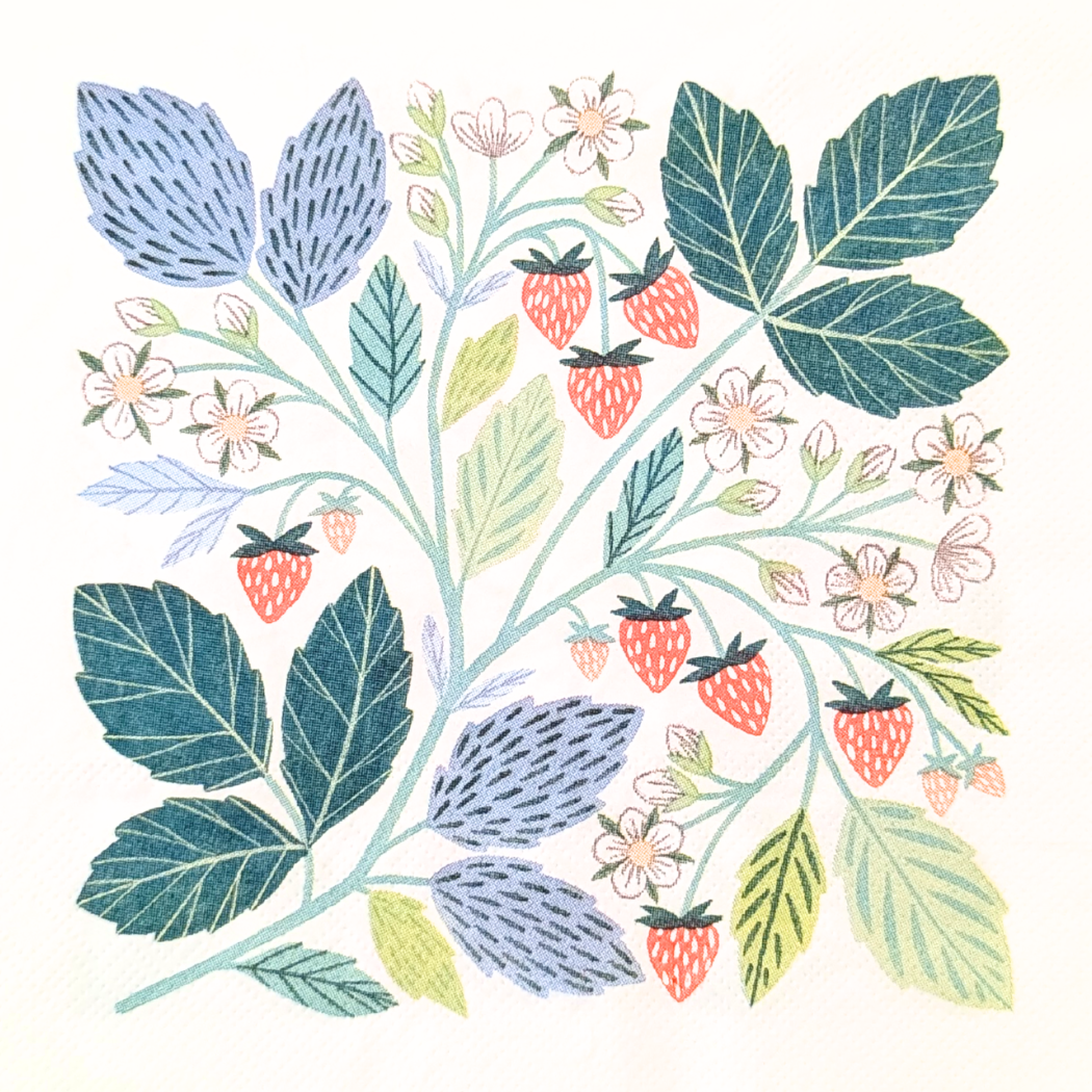 Wild Strawberries | Paper Napkins