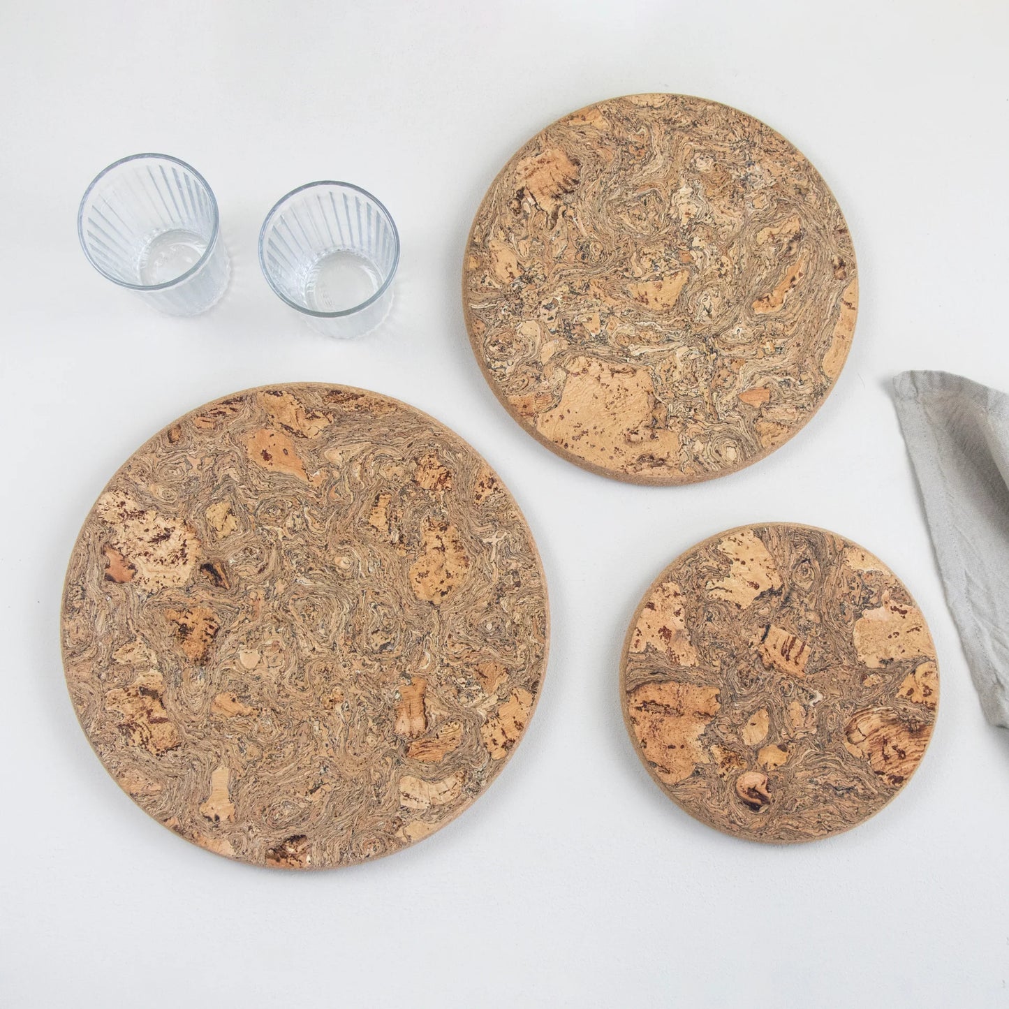 Natural Cork Trivet | Set of 3