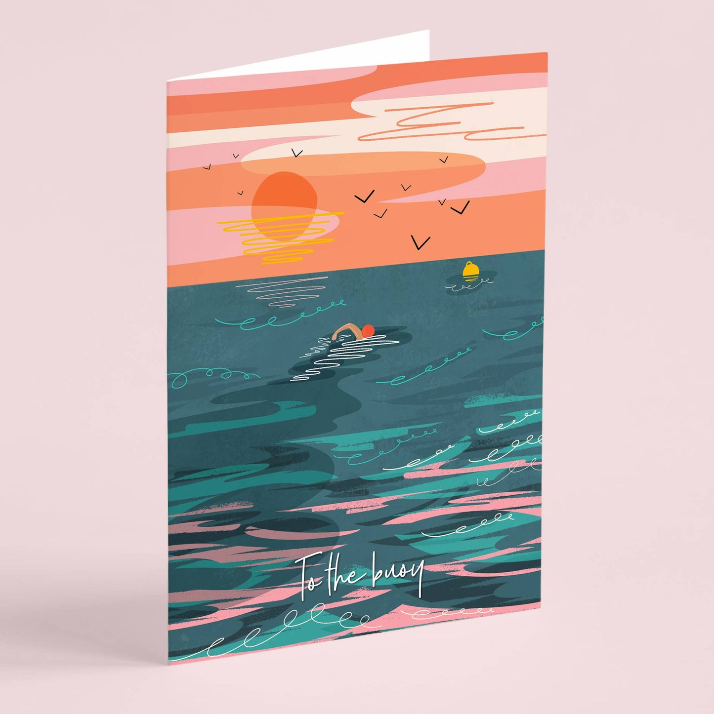 To The Buoy - Wild Swimming Card