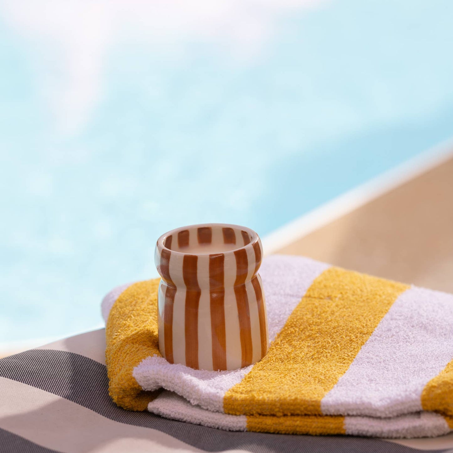 Cabana Rust Ceramic Candle - Sienna Sunset