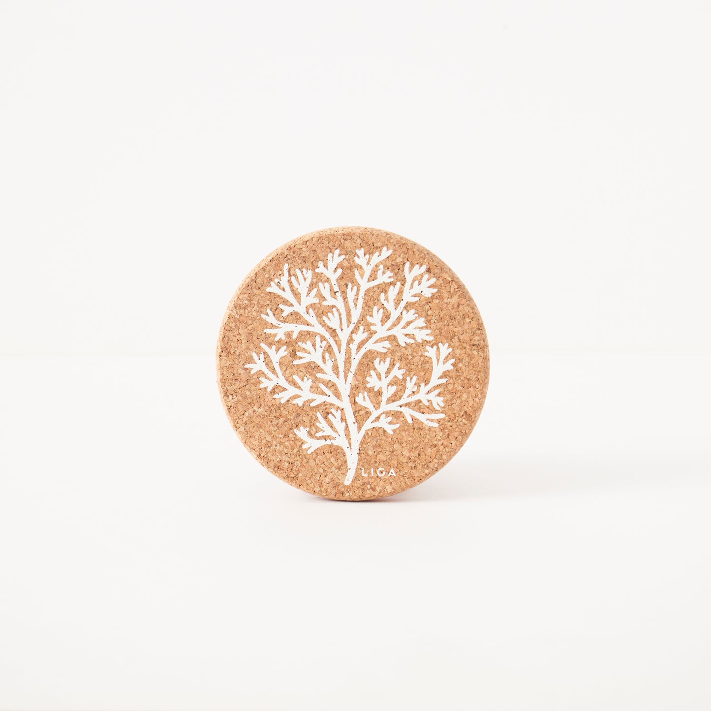 Cork Coaster Coral