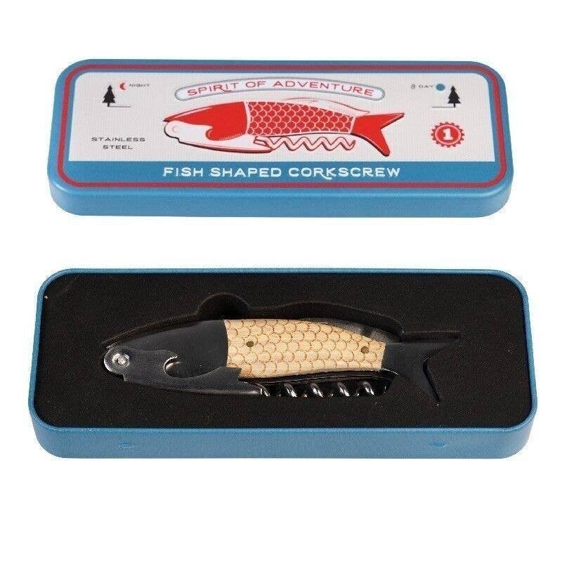 Fish Shaped Corkscrew in a Tin | Spirit of Adventure