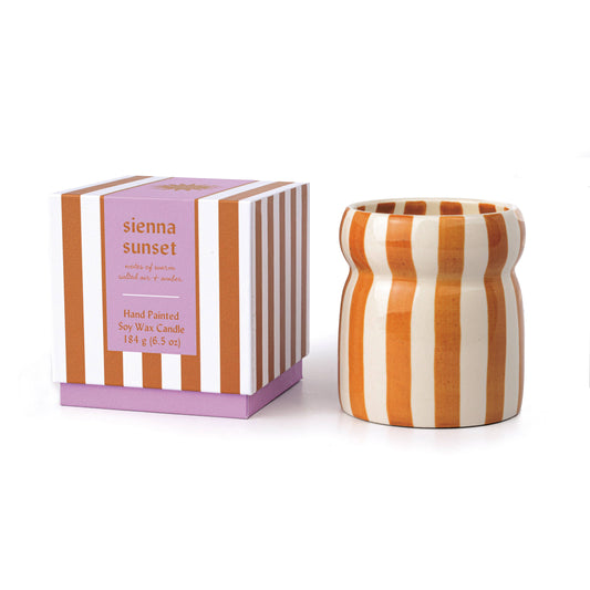 Cabana Rust Ceramic Candle - Sienna Sunset