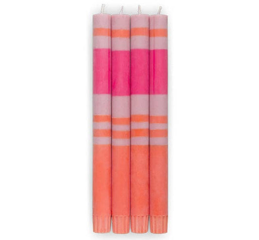Striped Orange Flame, Venetian & Neyron, 4 Pack | British Colour Standard