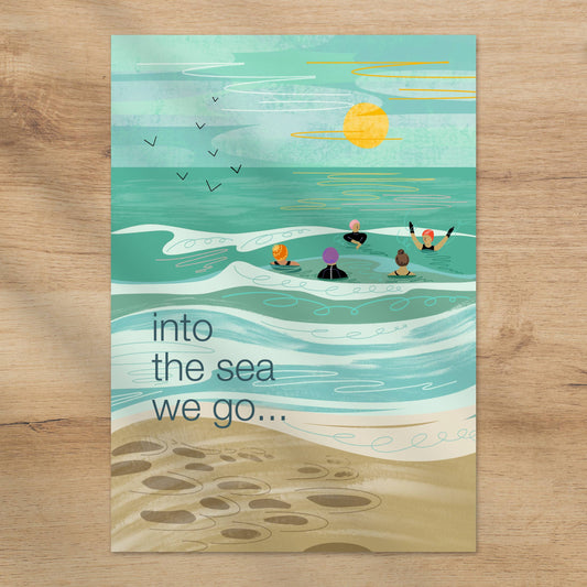 Into The Sea we go - Greeting Card