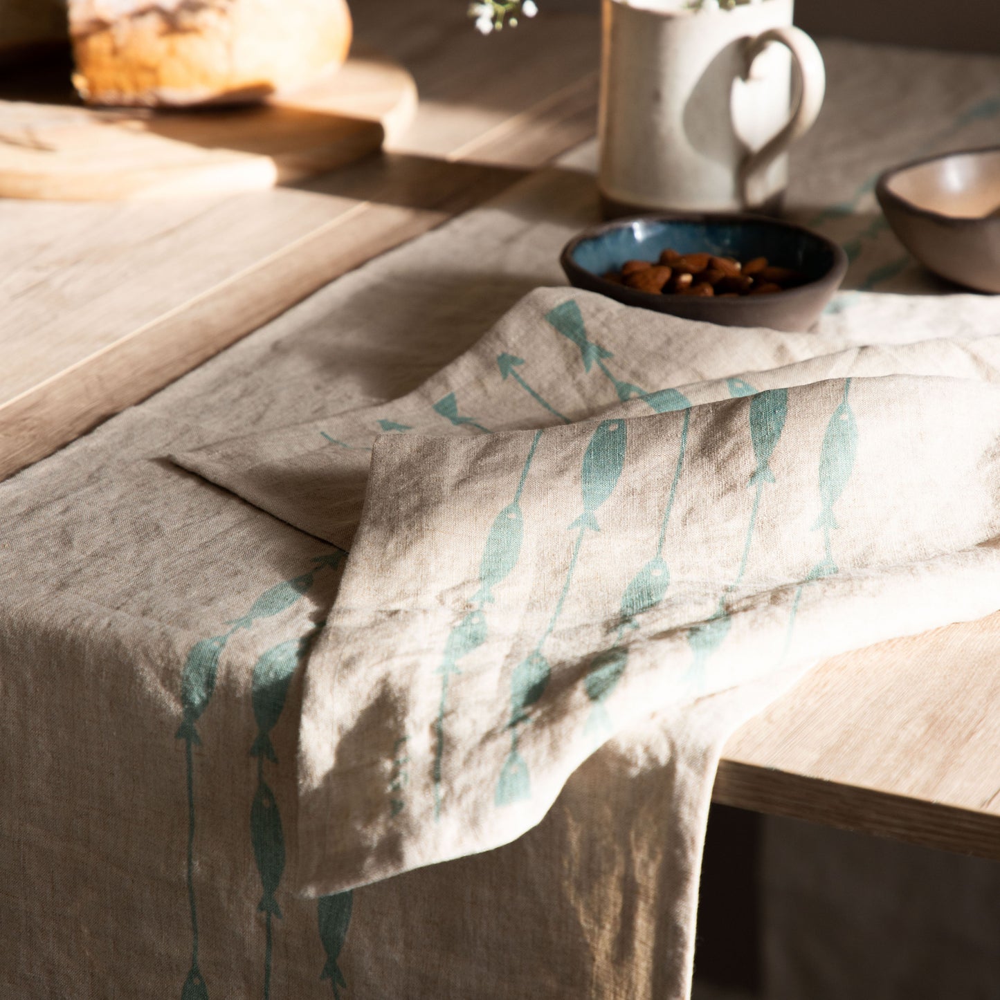 Linen Napkins | Fish On A Line