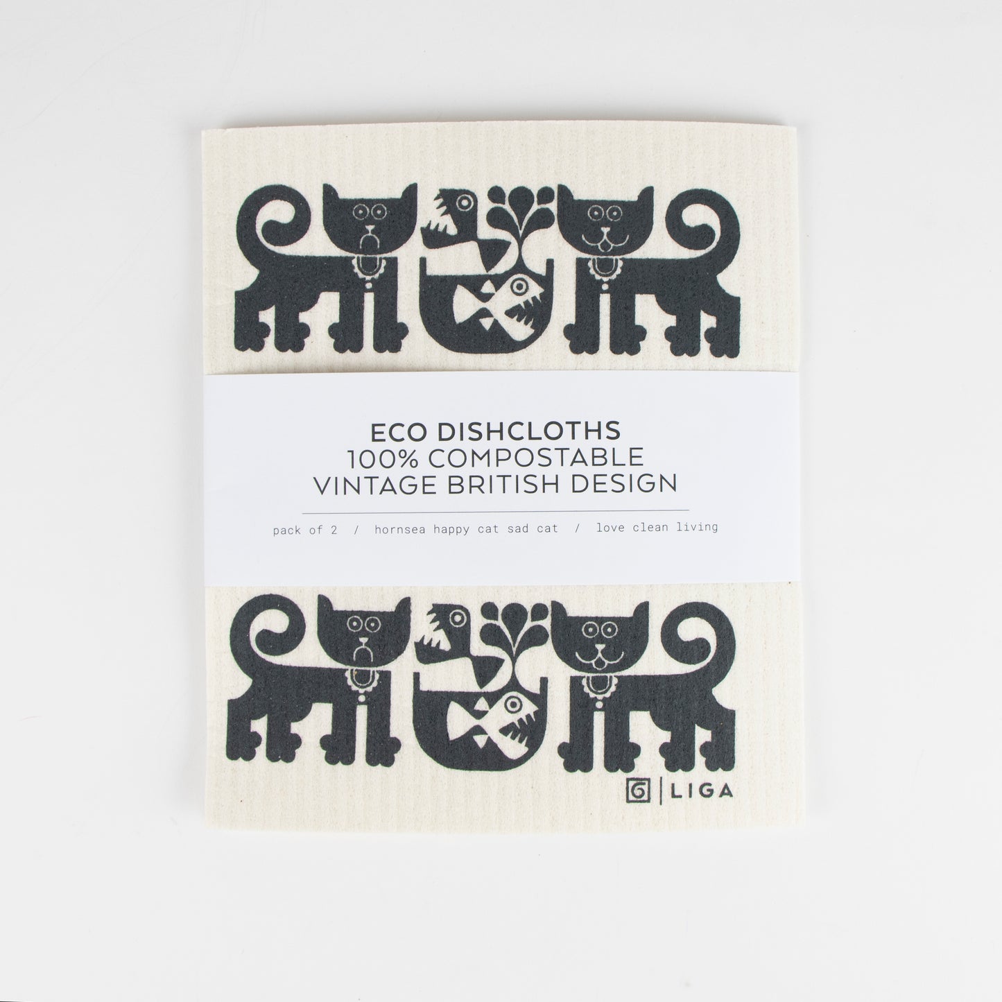 Eco Dishcloths | Hornsea Happy Cat