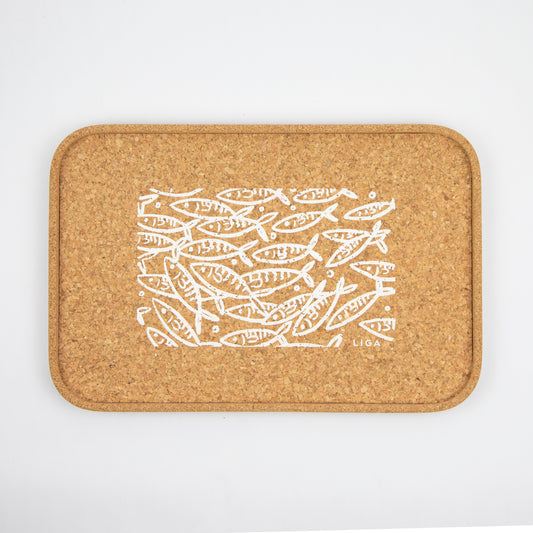 Cork Drinks Tray | Sardines
