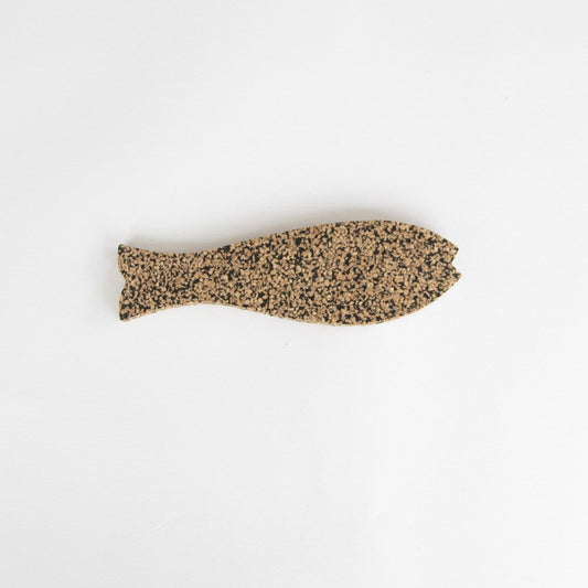 Recycled Rubber and Cork Fish Magnet