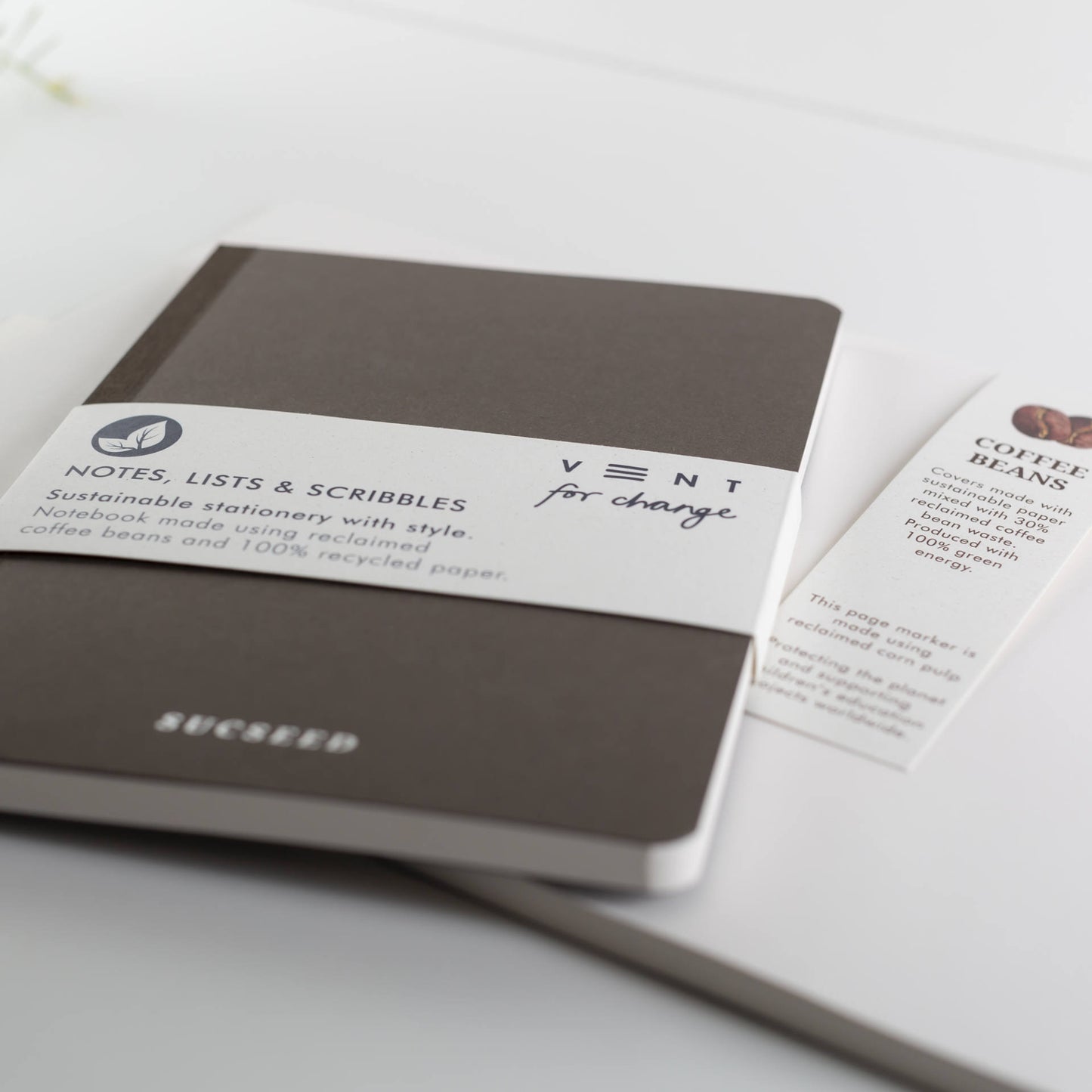 Recycled Sucseed Notebook - Coffee Beans