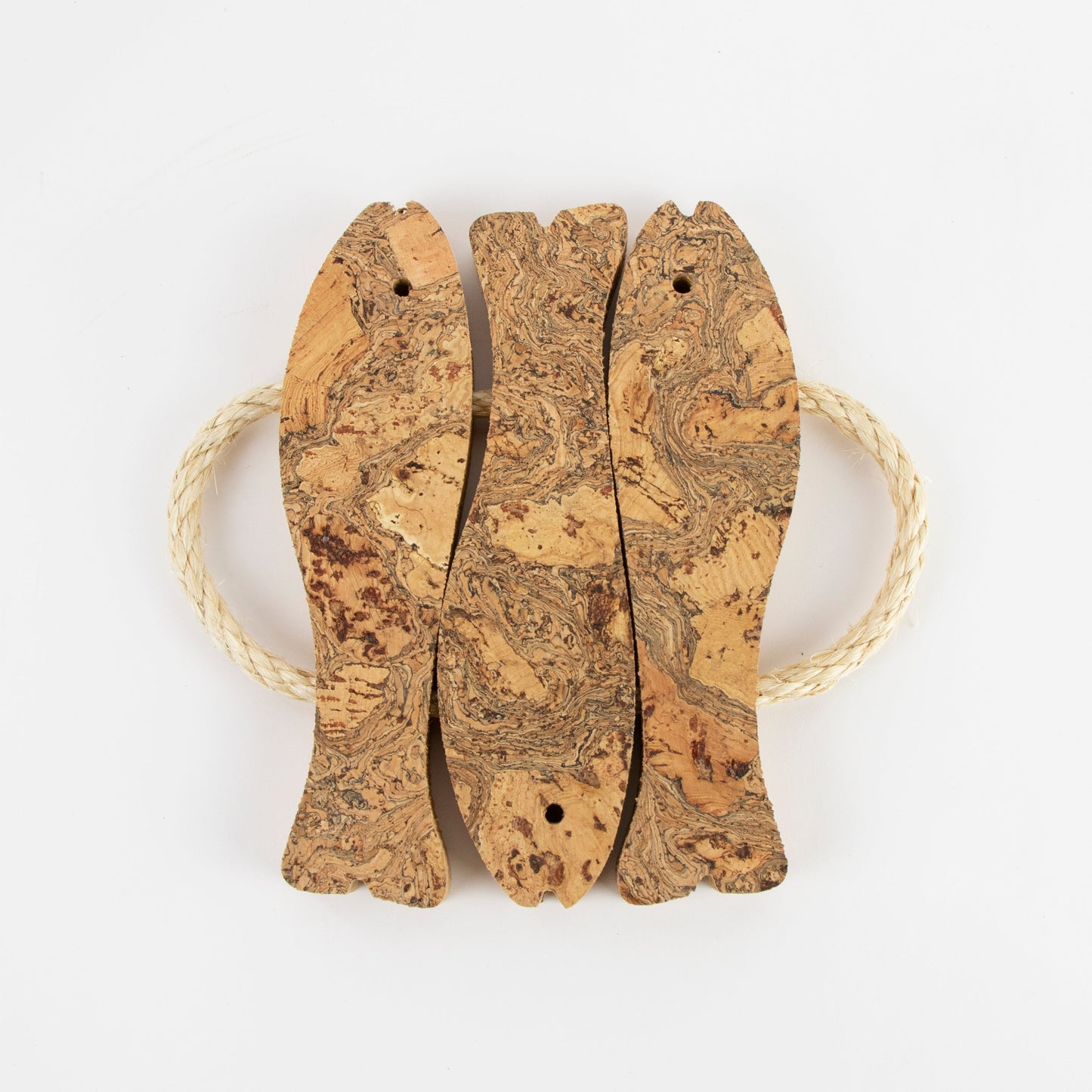 Natural Cork Trivet | 3 Fish