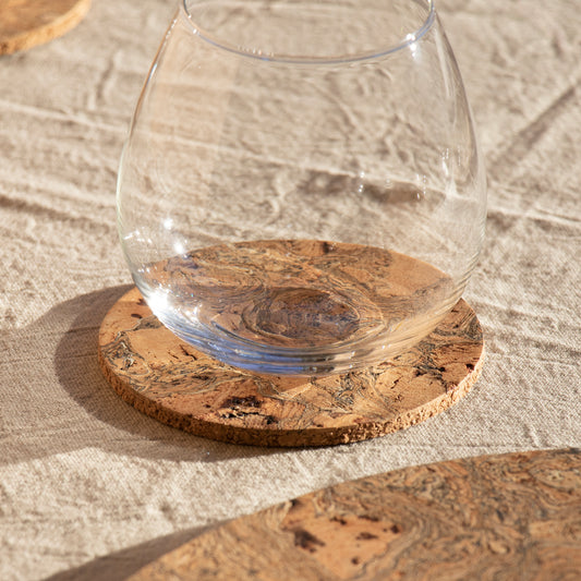 Natural Cork Coasters | Round