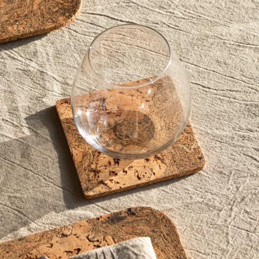 Natural Coaster Set | Square