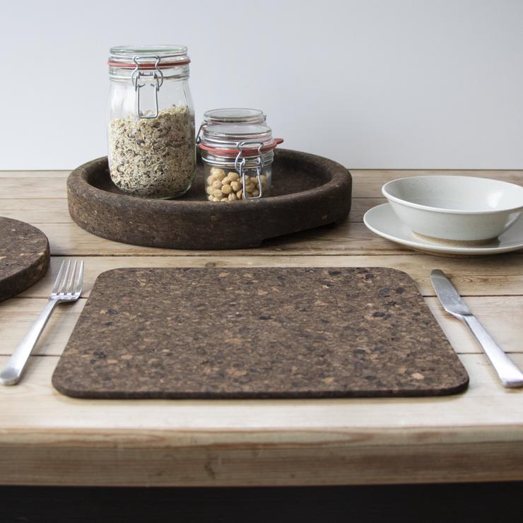 Smoked Cork Placemats | Rectangle