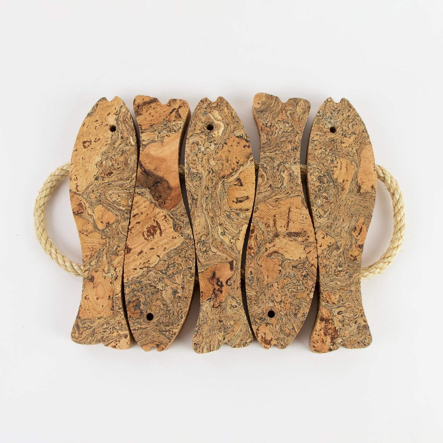 Natural Cork Trivet | 5 Fish
