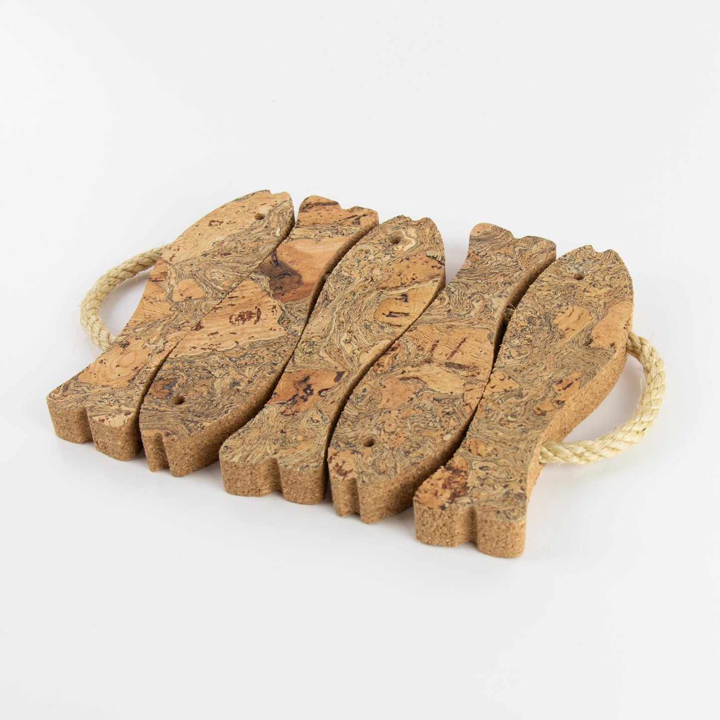 Natural Cork Trivet | 5 Fish