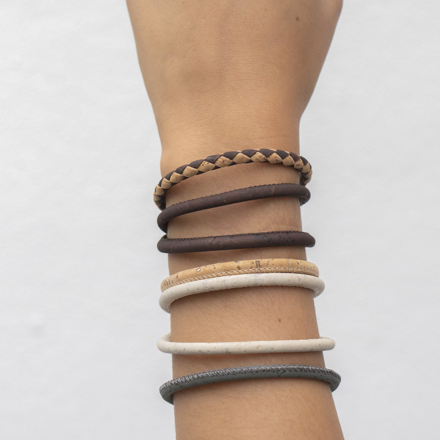 Eco bands - vegan friendly cork leather handmade in Cornwall