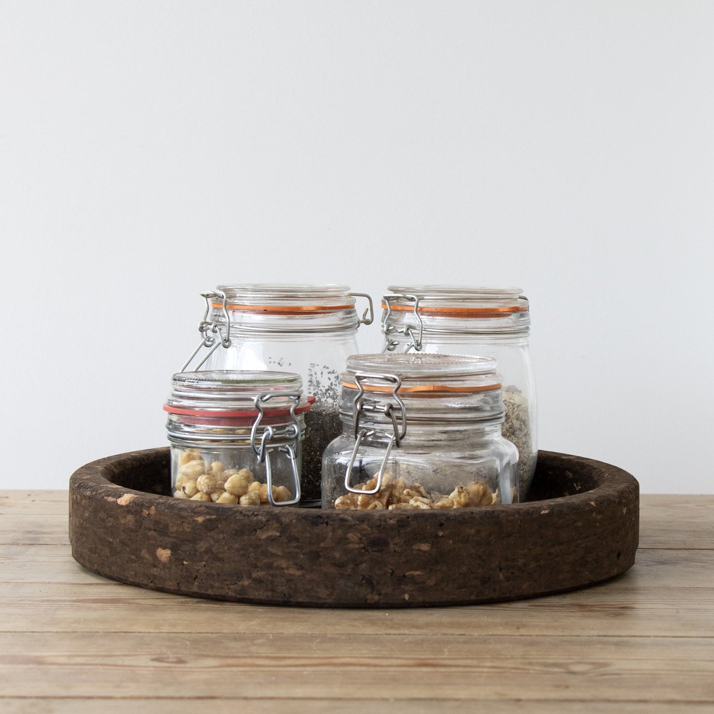 Naturally Smoked Large Bowl made with eco friendly cork