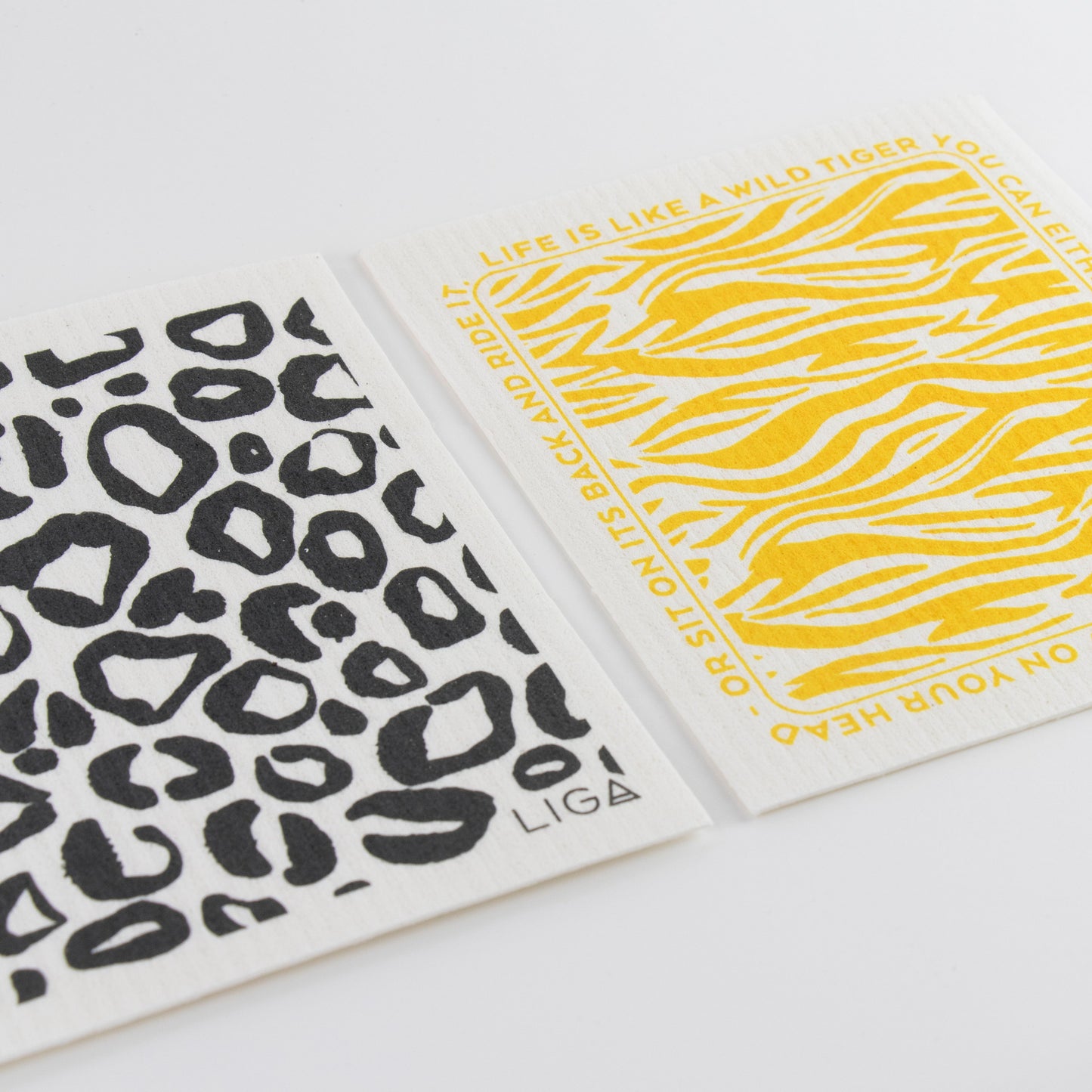 Eco Dishcloths | Leopard + Wild Tiger