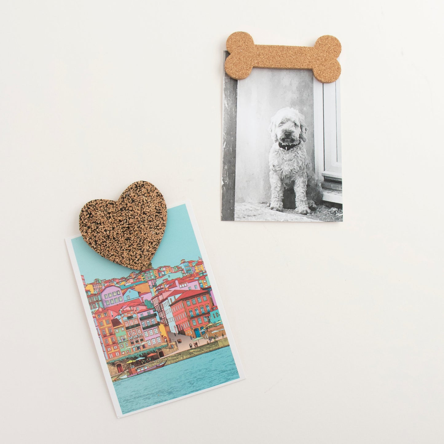 Recycled Rubber and Cork Heart Magnet