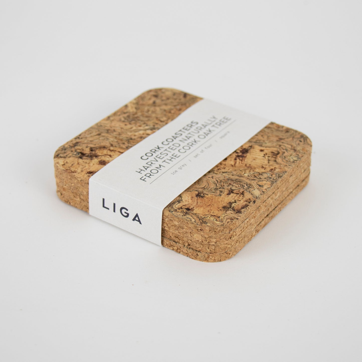Natural Coaster Set | Square