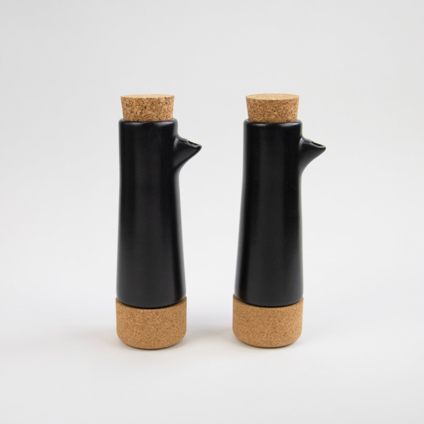 Oil and Vinegar Dispenser Gift Set | Matt Black