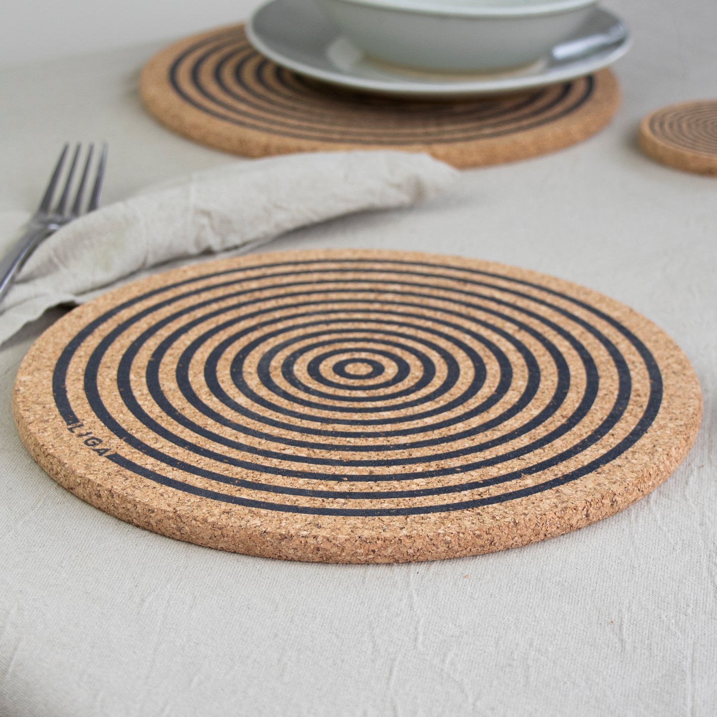 Cork Mats | Orbit Grey