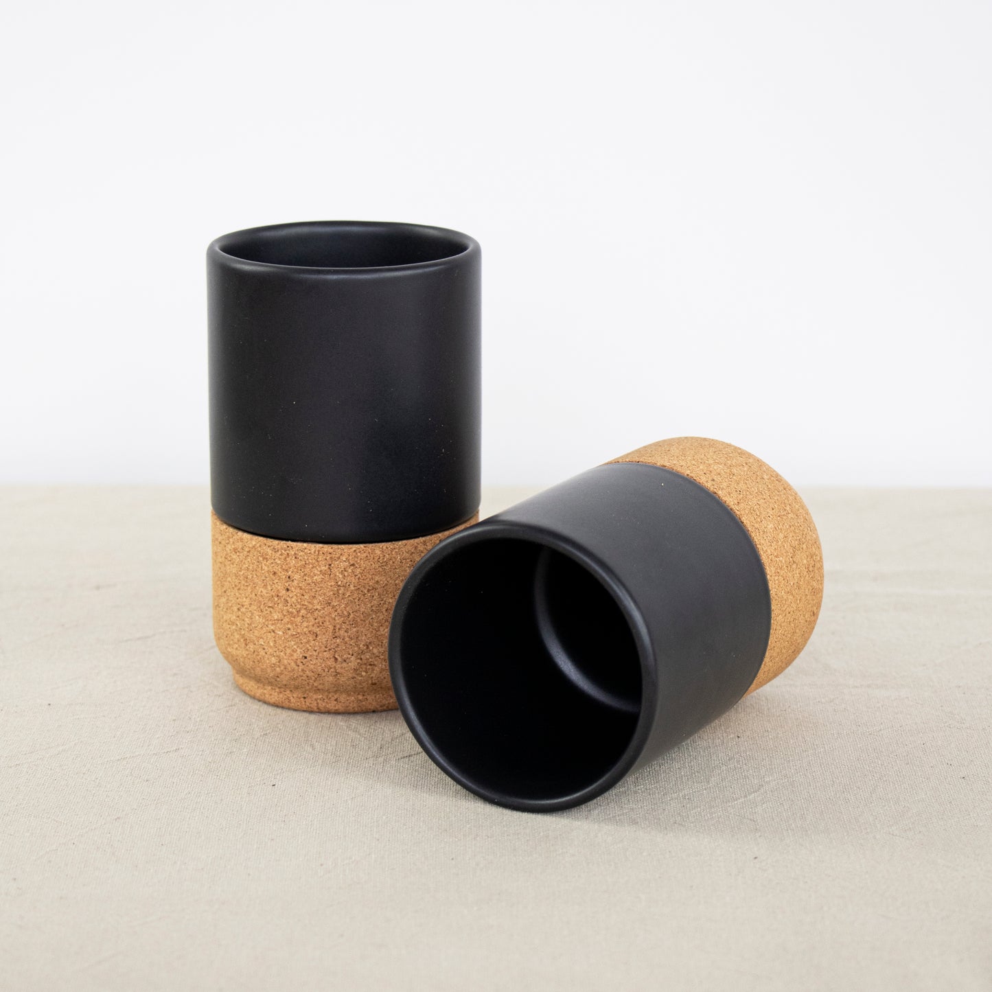 Eco Coffee Mug Gift Set | Large Matt Black