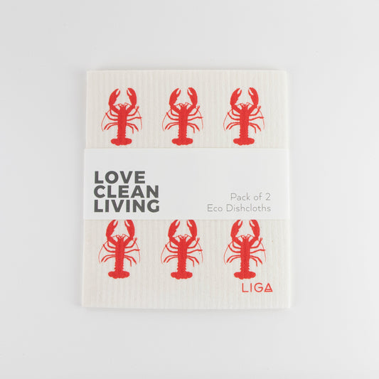 Eco Dishcloths | Red Lobster & Seaweed