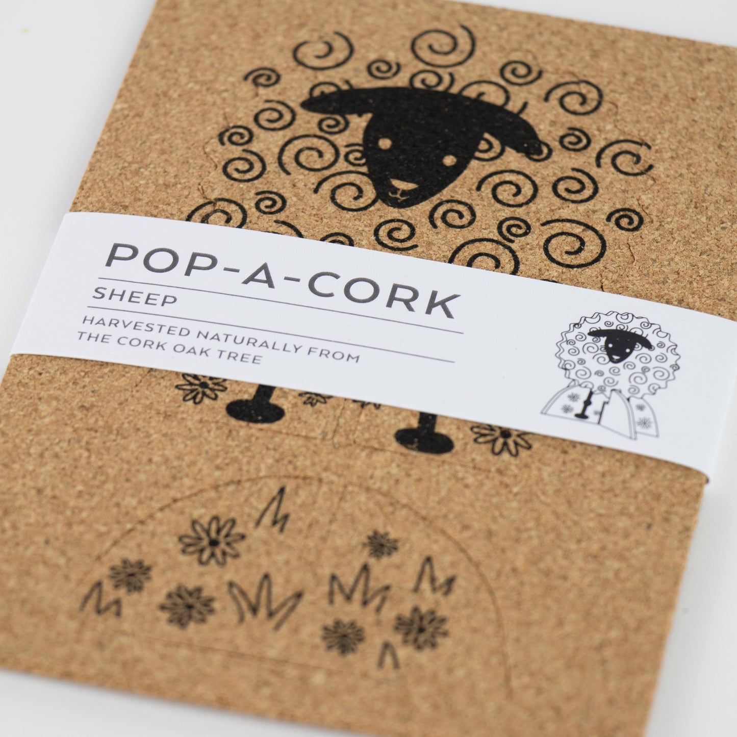 Organic Cork Decoration Pop-A-Cork | Sheep