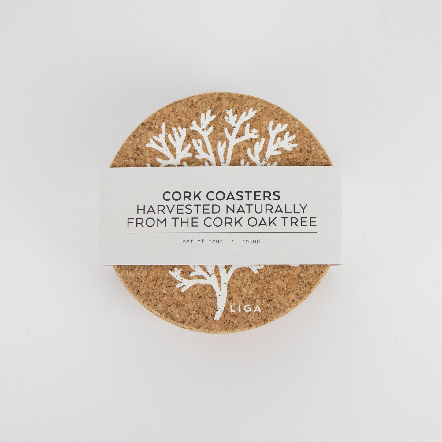 Cork Coaster Coral