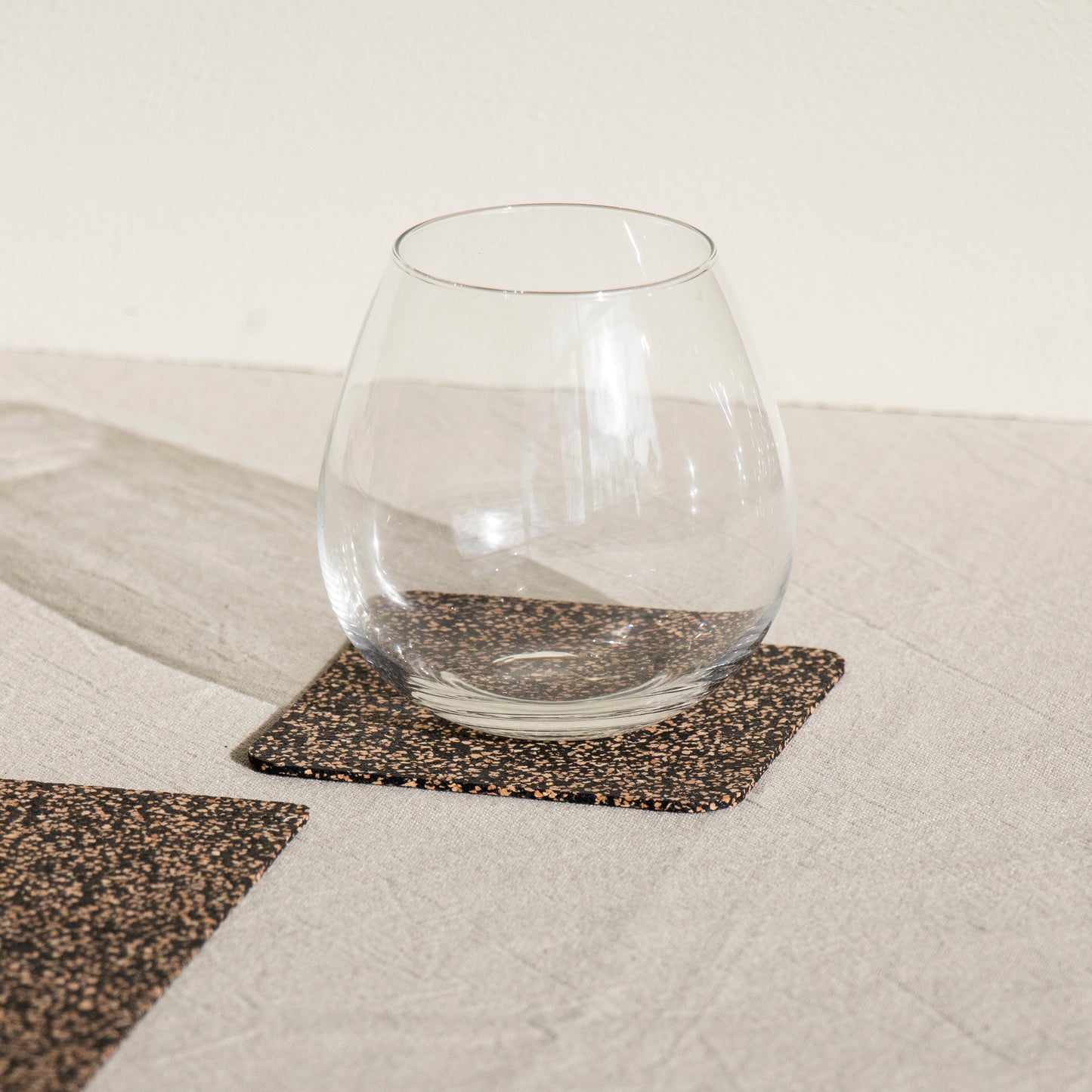 Dash Recycled Rubber & Cork Coasters | Square