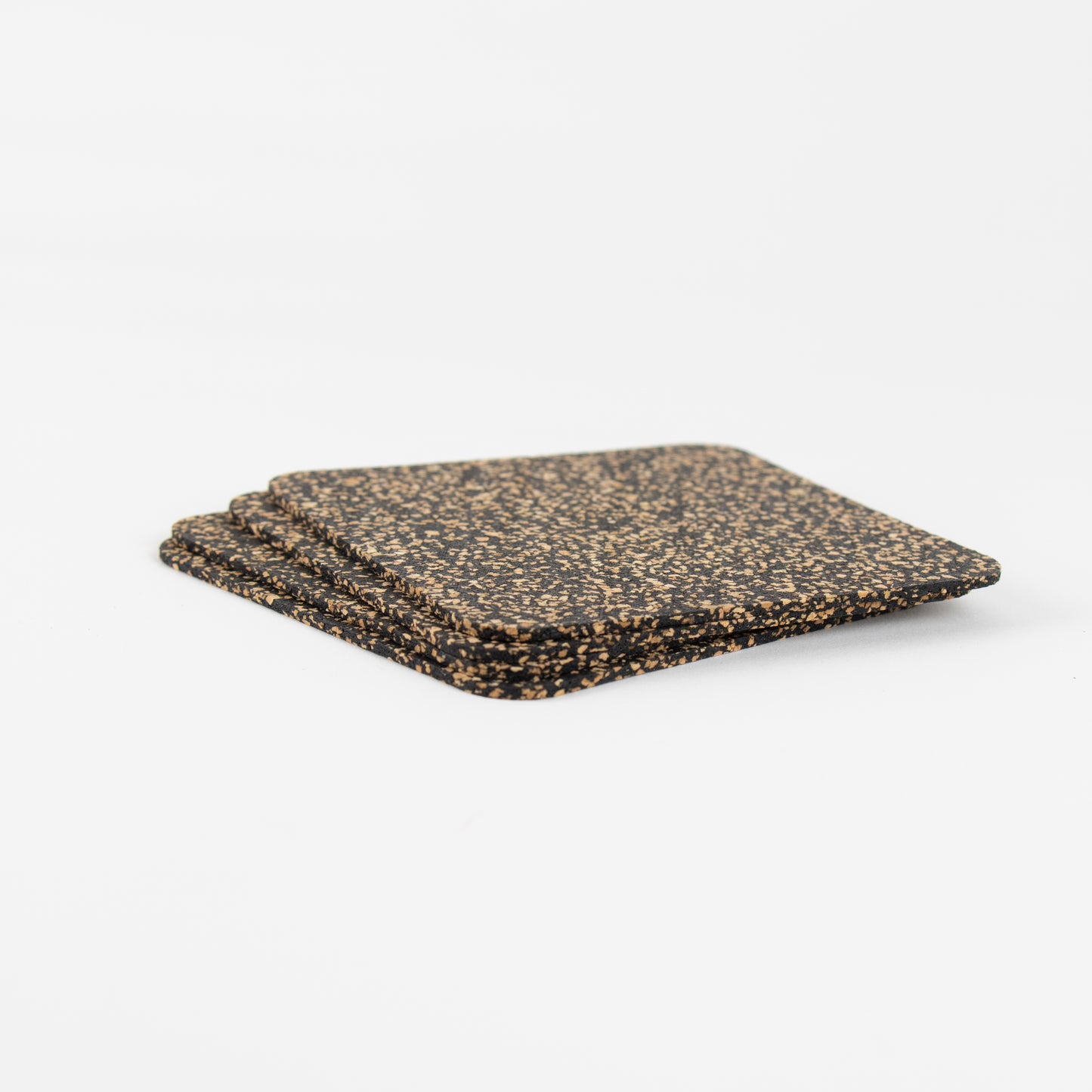 Dash Recycled Rubber & Cork Coasters | Square