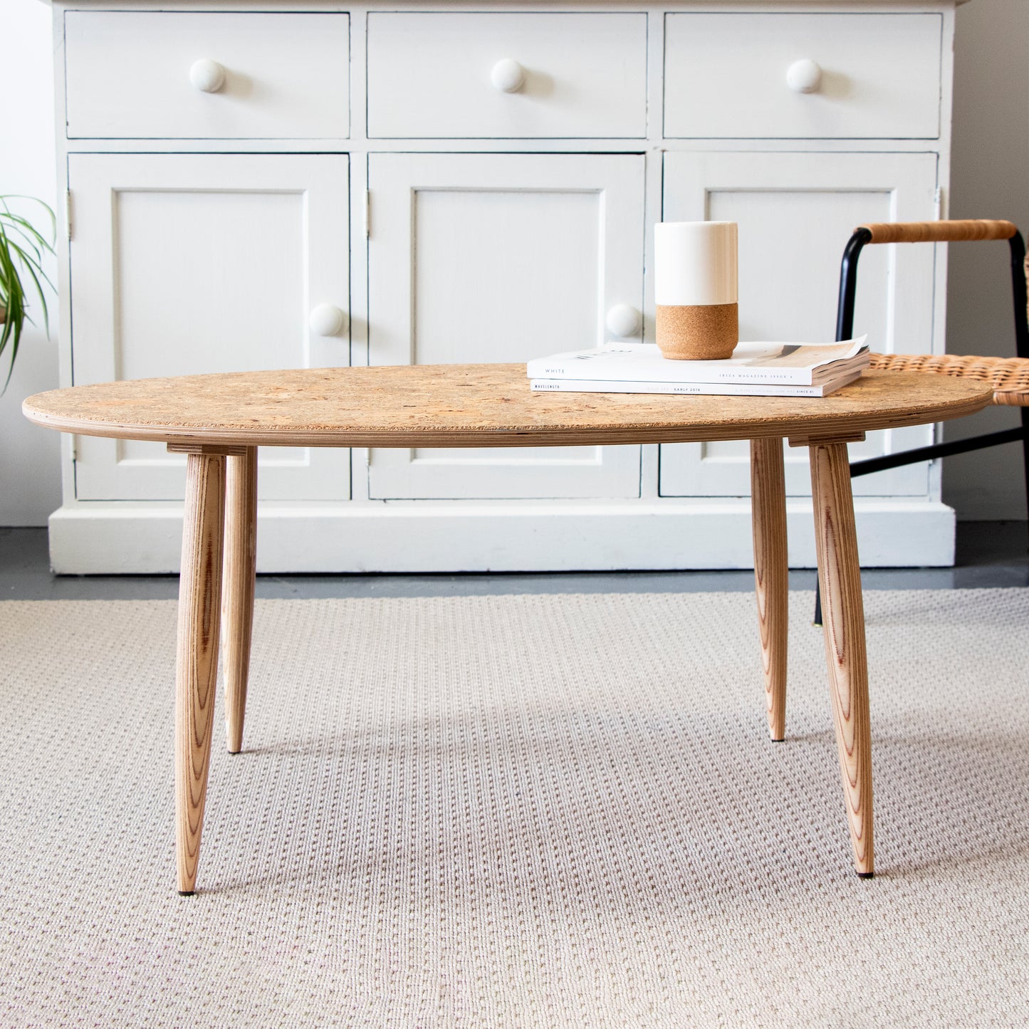 Oval Coffee Table I Natural Cork