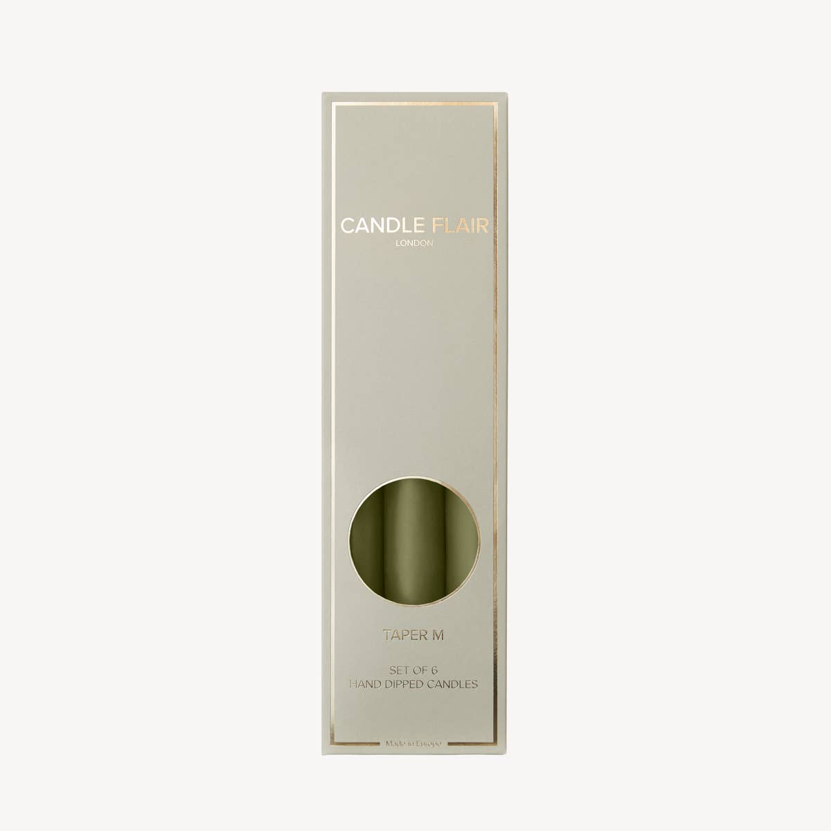 Olive Green | Box of 6 Candles