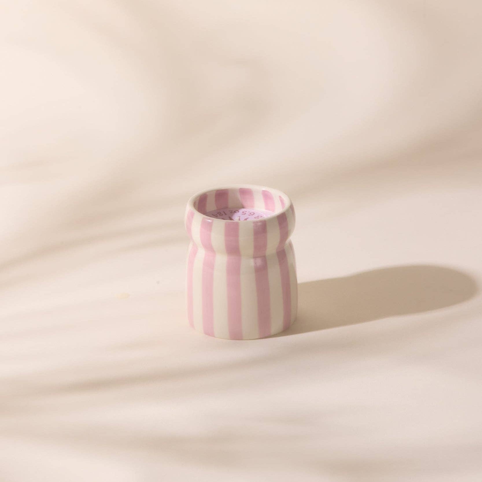 Cabana Lavender Ceramic Candle - Grecian Sand