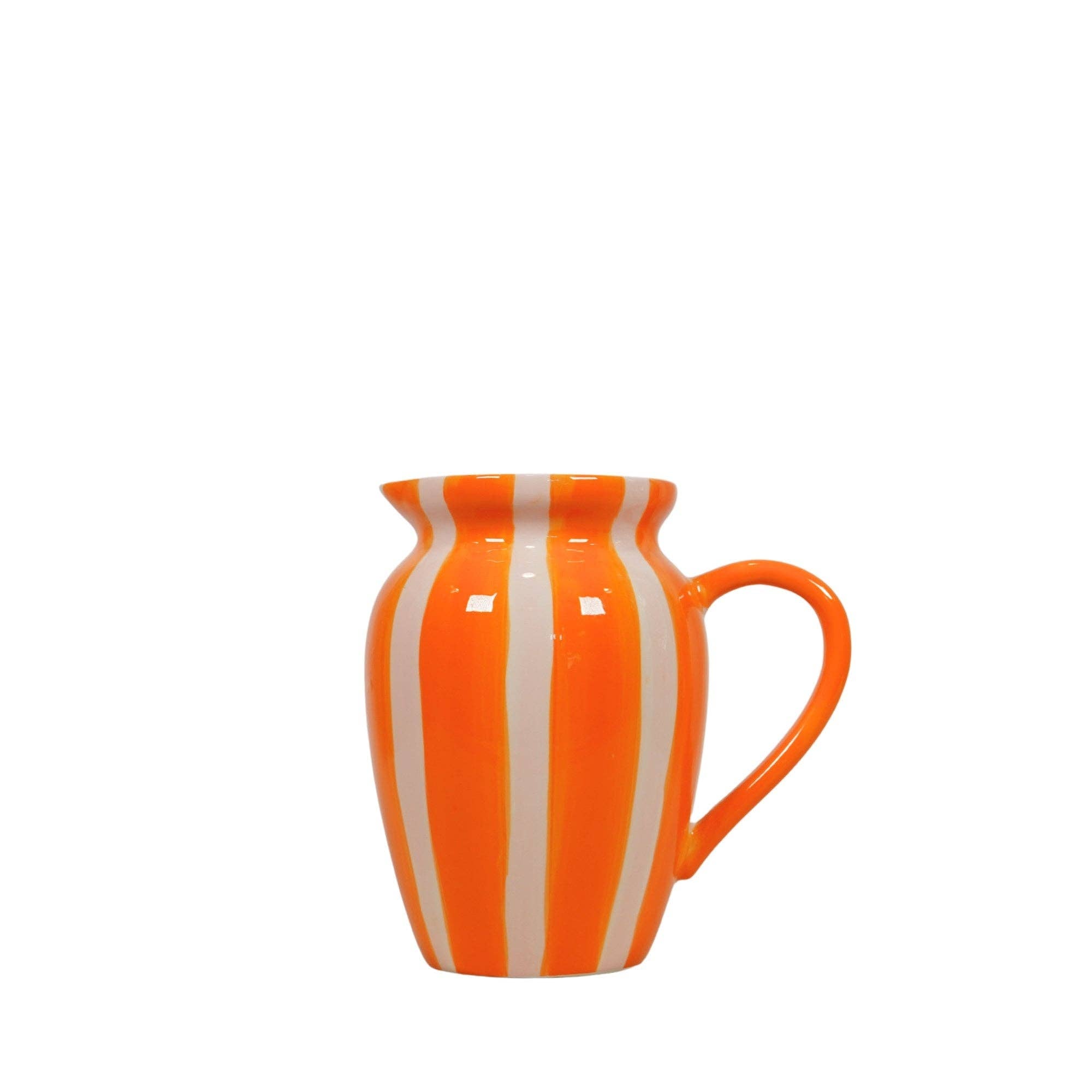 Orange Stripe Ceramic Vase Stripe